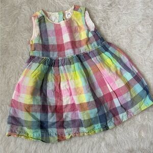 Easter/Spring GAP Multicolor Plaid Toddler Dress
